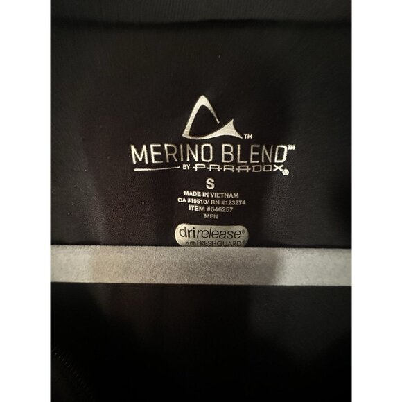 PARADOX Merino Women Small Black 1/4 Zip Dri Release Fresh Guard Thumbholes - Picture 4 of 4